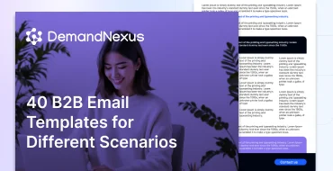 40 B2B Email Templates for Different Scenarios