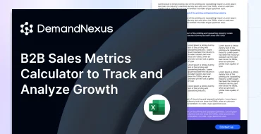 B2B Sales Metrics Calculator to Track and Analyze Growth