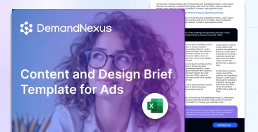 Content and Design Brief Template for Ads