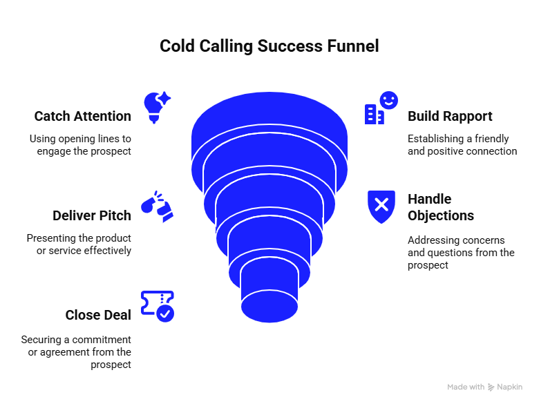 cold calling success funnel