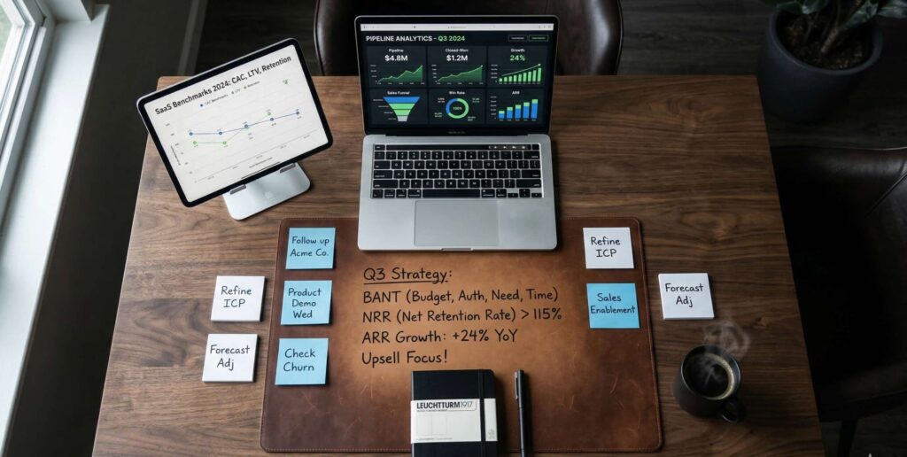 B2B SaaS Company Benchmarks Examples, Revenue Models