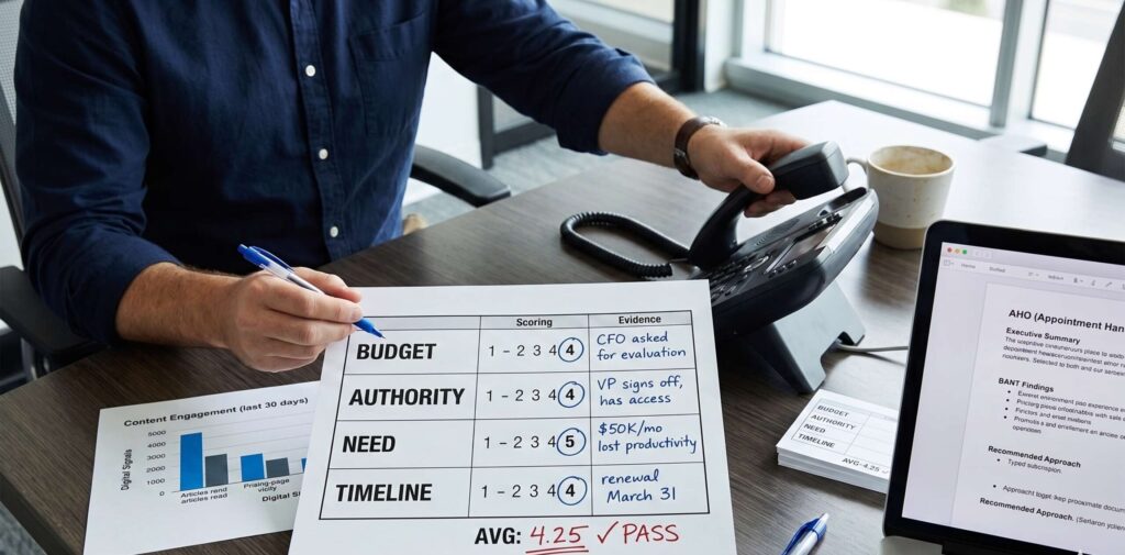 B2b sales process and system